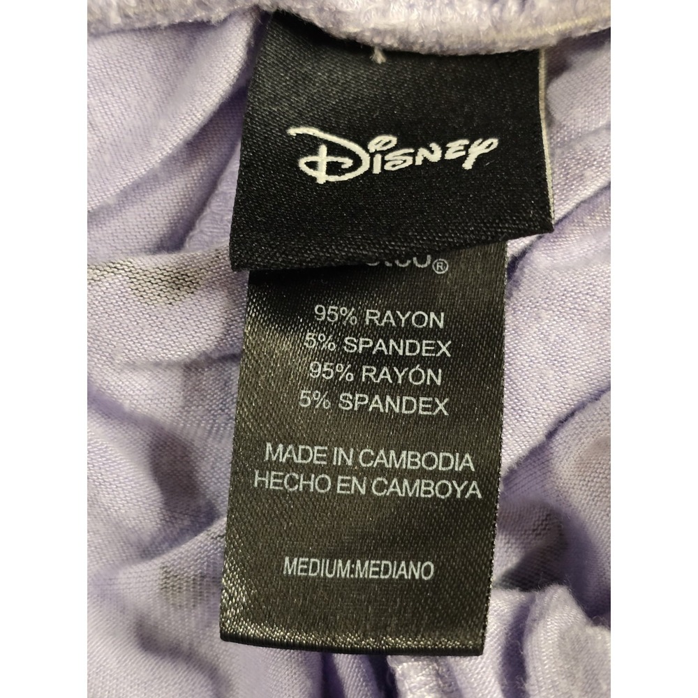 Disney Costco Minnie Mouse Pajama Set Womens M Purple Rayon Soft PJ Top & Shorts - Picture 10 of 12